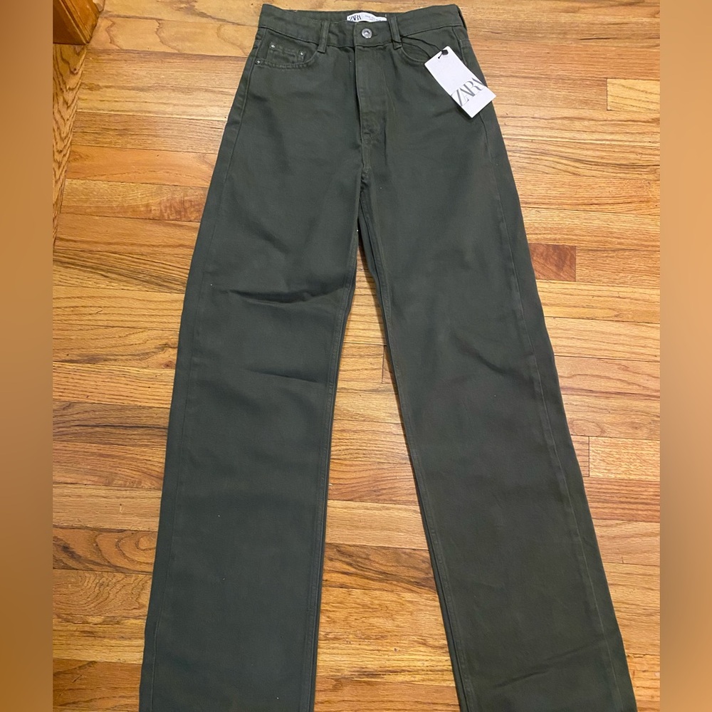 Zara women’s  Dark Green Jeans